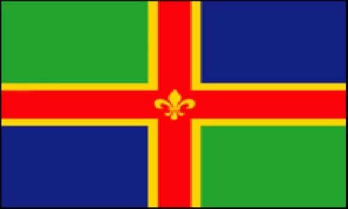 Lincolnshire County Flag Printed Polyester Flag 5'x3' Yellow Belly Flag