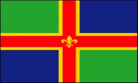 Lincolnshire County Flag Printed Polyester Flag 5'x3' Yellow Belly Flag
