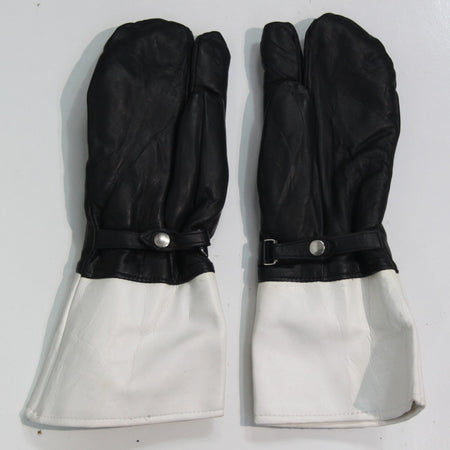 Faux Fur Lined Leather Mittens Motorbike Rider Genuine Surplus Medium (3931)