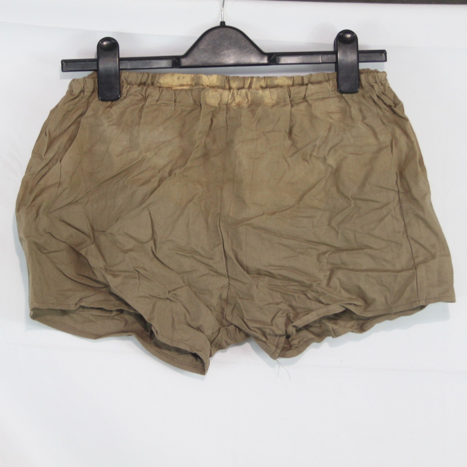 Vintage Czech Forces PT Shorts Brown Genuine Surplus Army FADED (4378)