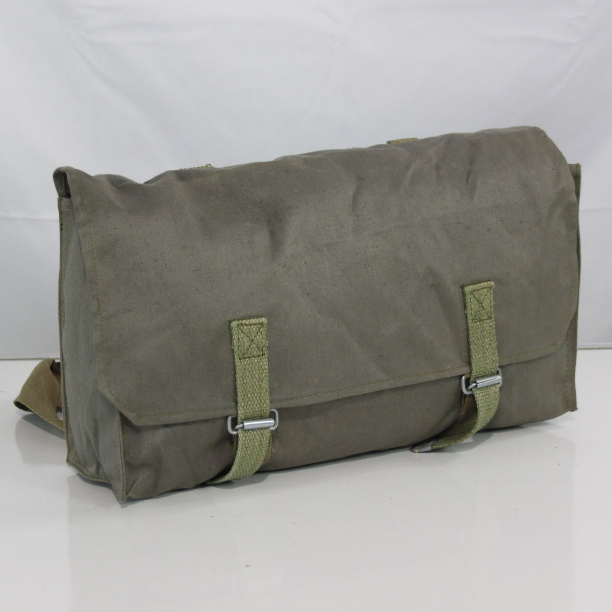 Genuine Surplus East European Vintage Army Side Bag Canvas Khaki Olive  (3412)