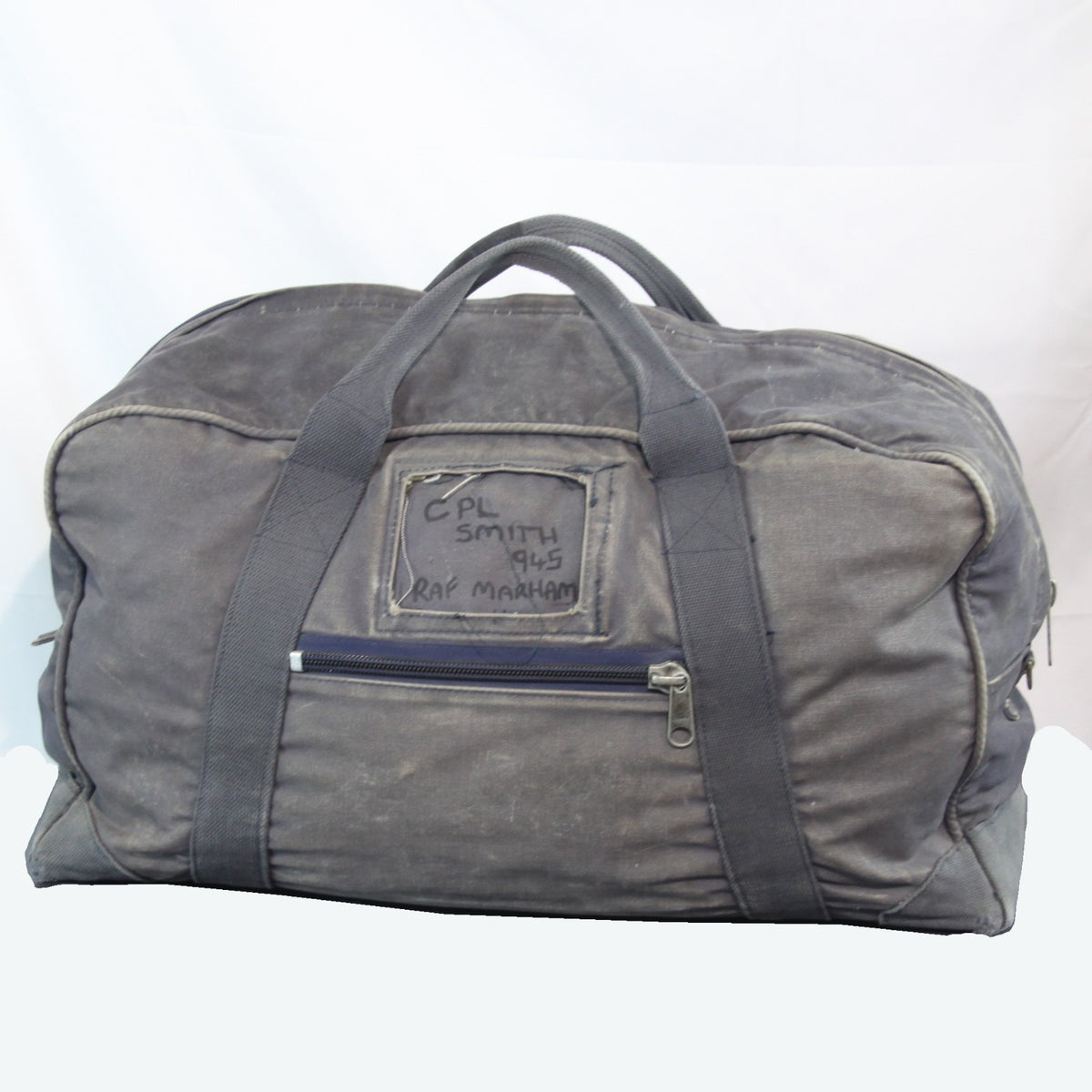 Vintage RAF Holdall Bag Well Worn Genuine Surplus British Canvas Duffle Bag 4327