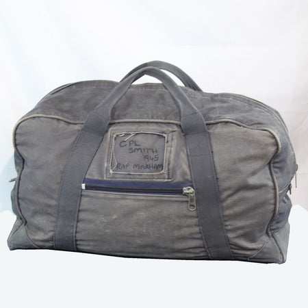 Vintage RAF Holdall Bag Well Worn Genuine Surplus British Canvas Duffle Bag 4327