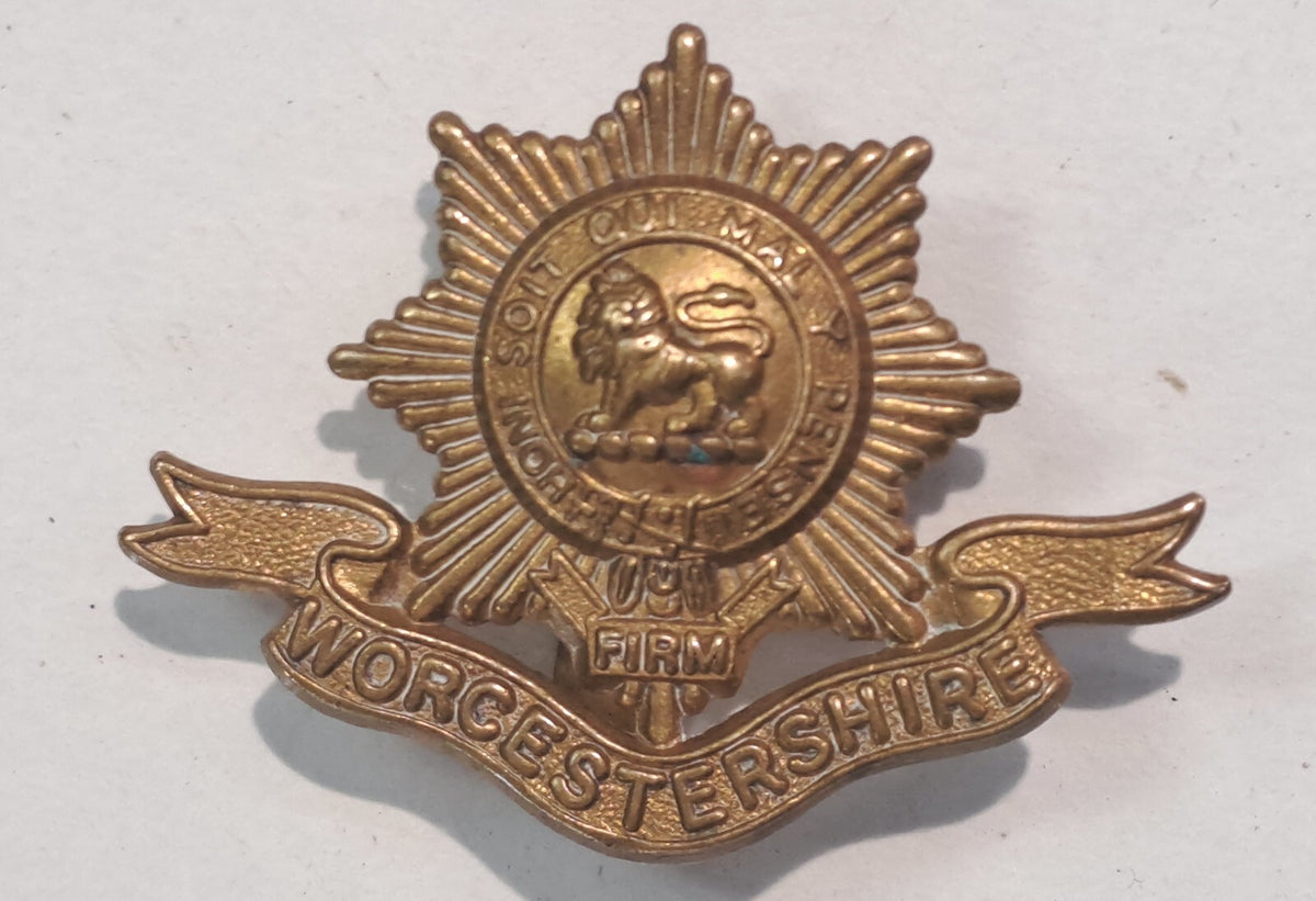 Genuine Surplus British Army Military Cap Badge Worcestershire Regiment 2624