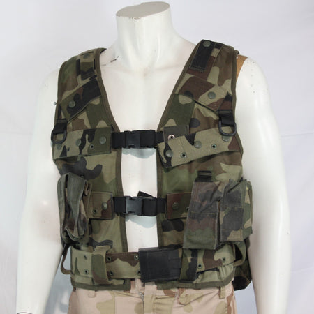 Assault Vest French Army CCE Camo Action Vest Genuine Surplus Modular Small 3978