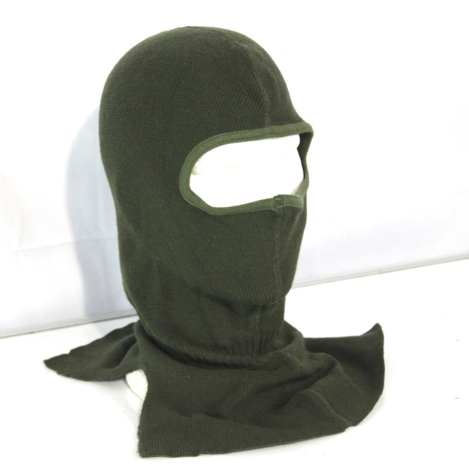 Genuine Surplus Dutch Military Winter Balaclava Wool Mix Olive (4201)