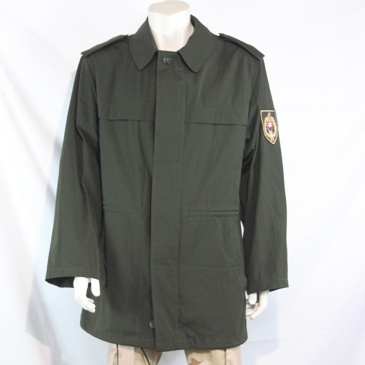 Czech Genuine Surplus Army Jacket Olive Microfibre Parka Unlined 44-46" (4027)