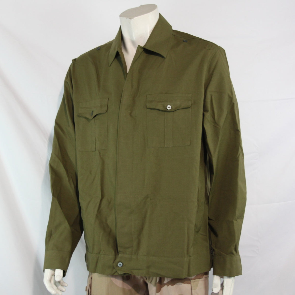 NEW Genuine Surplus Bulgarian Army Shirt Jacket Shacket 44-46" Khaki (3600)
