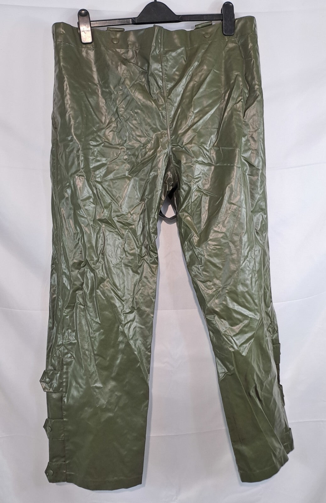 Genuine Surplus Army Rubberised Waterproof Over Trousers Braces (2767)