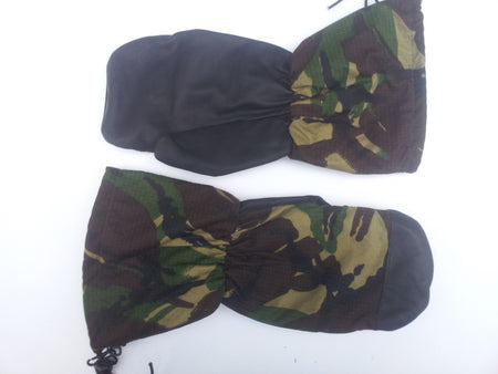 Genuine British Army Arctic Mittens Inner Mittens Leather Palm DPM Camouflage 