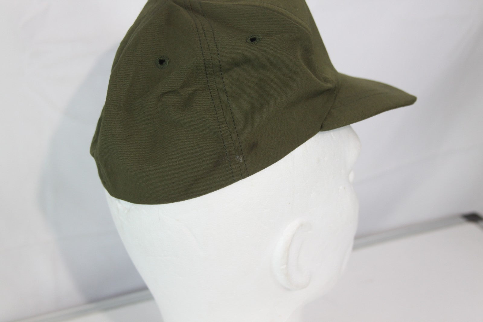 Vietnam Era Vintage US Forces Peak Cap Hot Weather Hat Olive Green US 6.5"(3942)