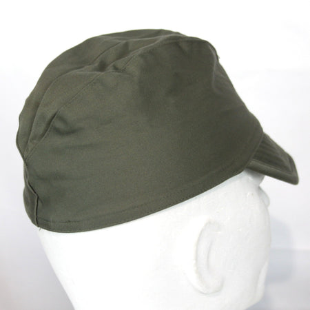 Genuine Surplus French Army Rounded Peak Olive Fatigue Cap Supergrade
