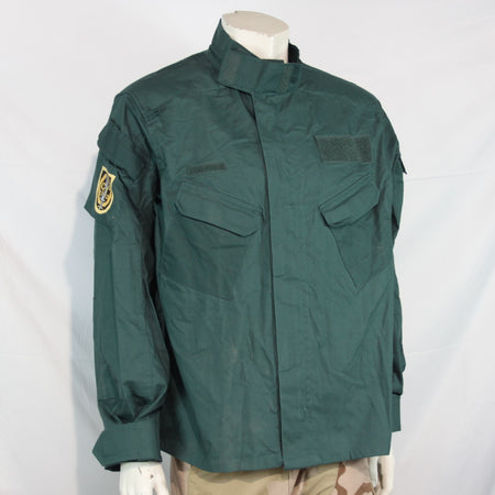 Genuine Surplus Spanish Police Combat Shirt Bottle Green Tactical S/Grade (3178)