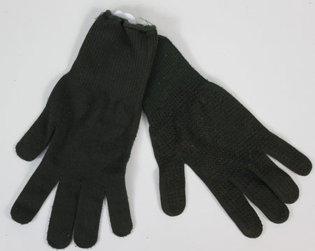 Genuine Surplus British Army Knitted Contact Gloves Stretch Sticky Palm Grip