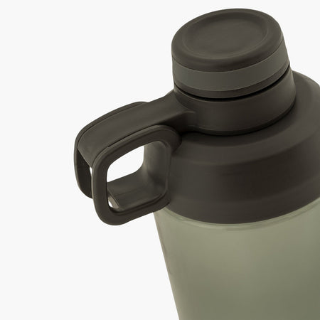 Highlander Hydrator Water Bottle Grey Black 850ml BPA Free Plastic Impact Resist