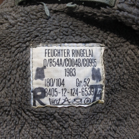 Vintage German Army Olive Parka Genuine Surplus Winter Coat Lined 42-44" (3795)