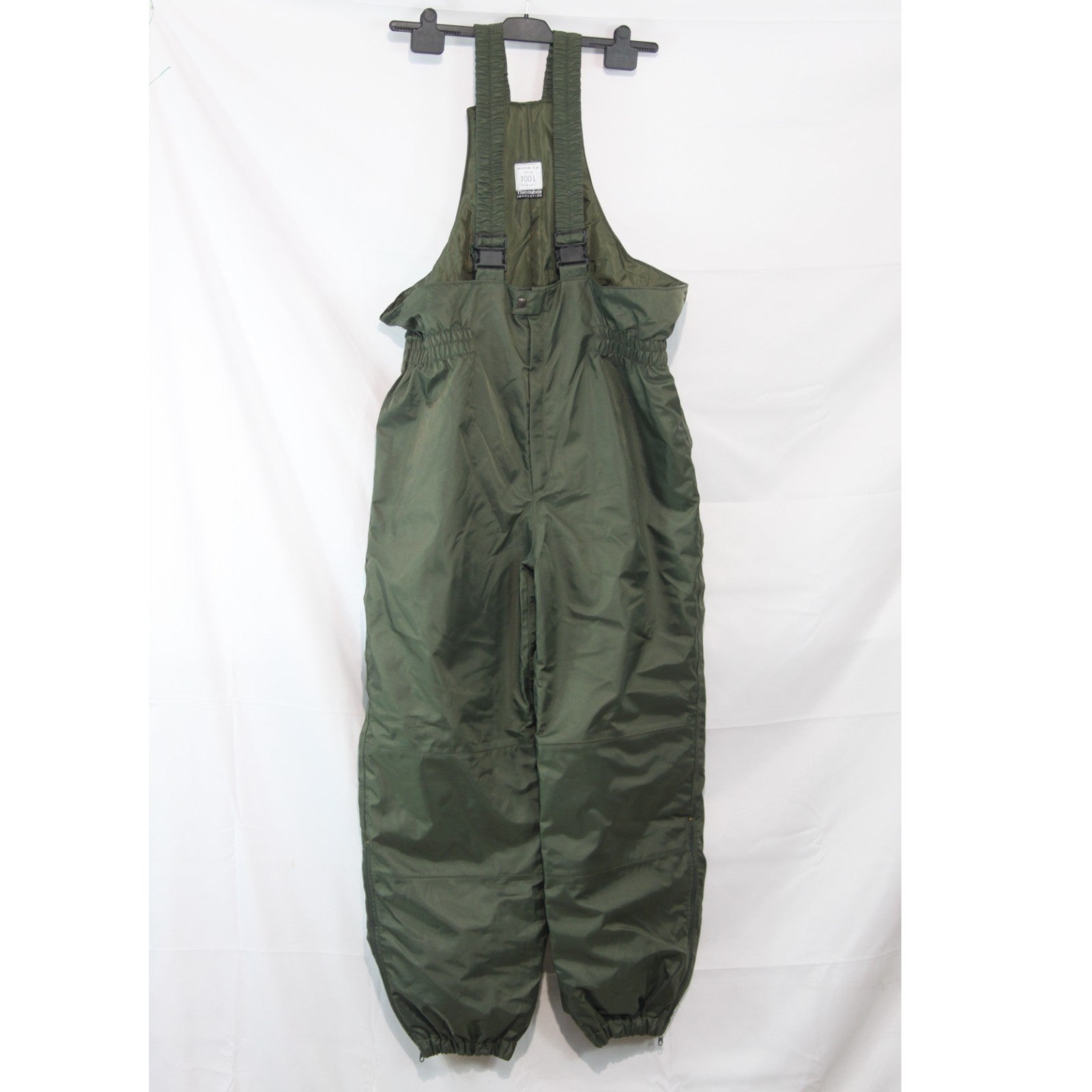 French Army Bib and Brace Salopettes Padded Over-trousers Thinsulate Olive(3851)