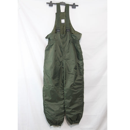 French Army Bib and Brace Salopettes Padded Over-trousers Thinsulate Olive(3851)
