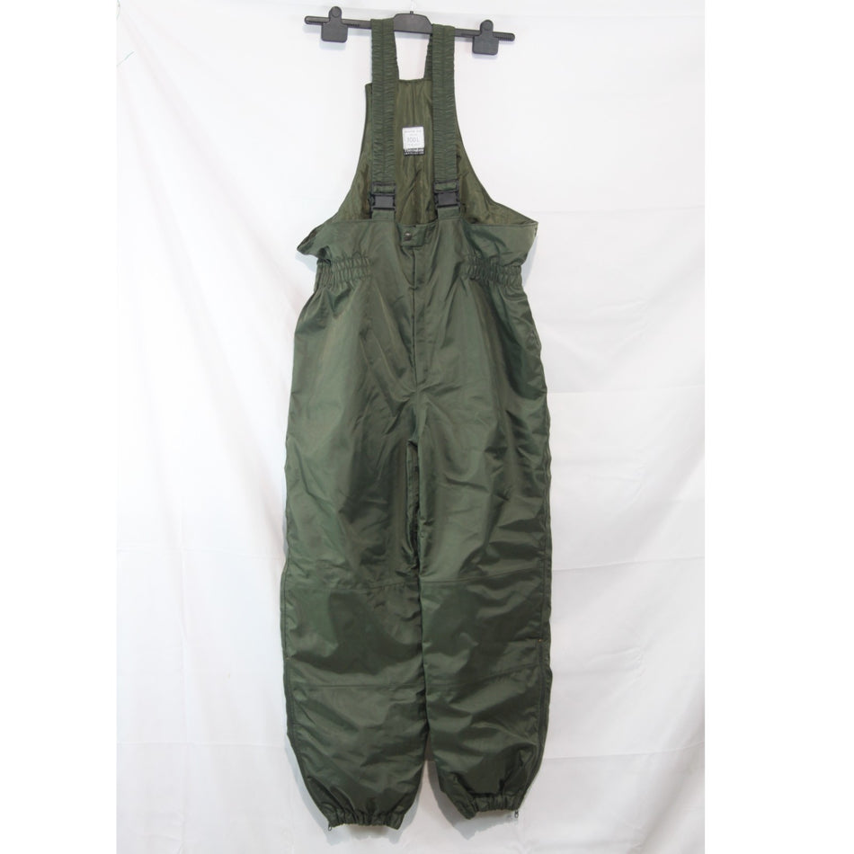 French Army Bib and Brace Salopettes Padded Over-trousers Thinsulate Olive(3851)
