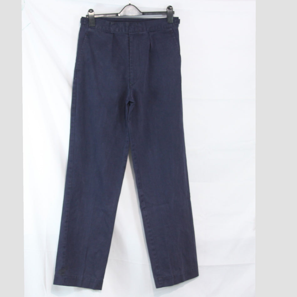 British Royal Navy Working Trousers Navy Blue Naval Genuine Surplus (4052)