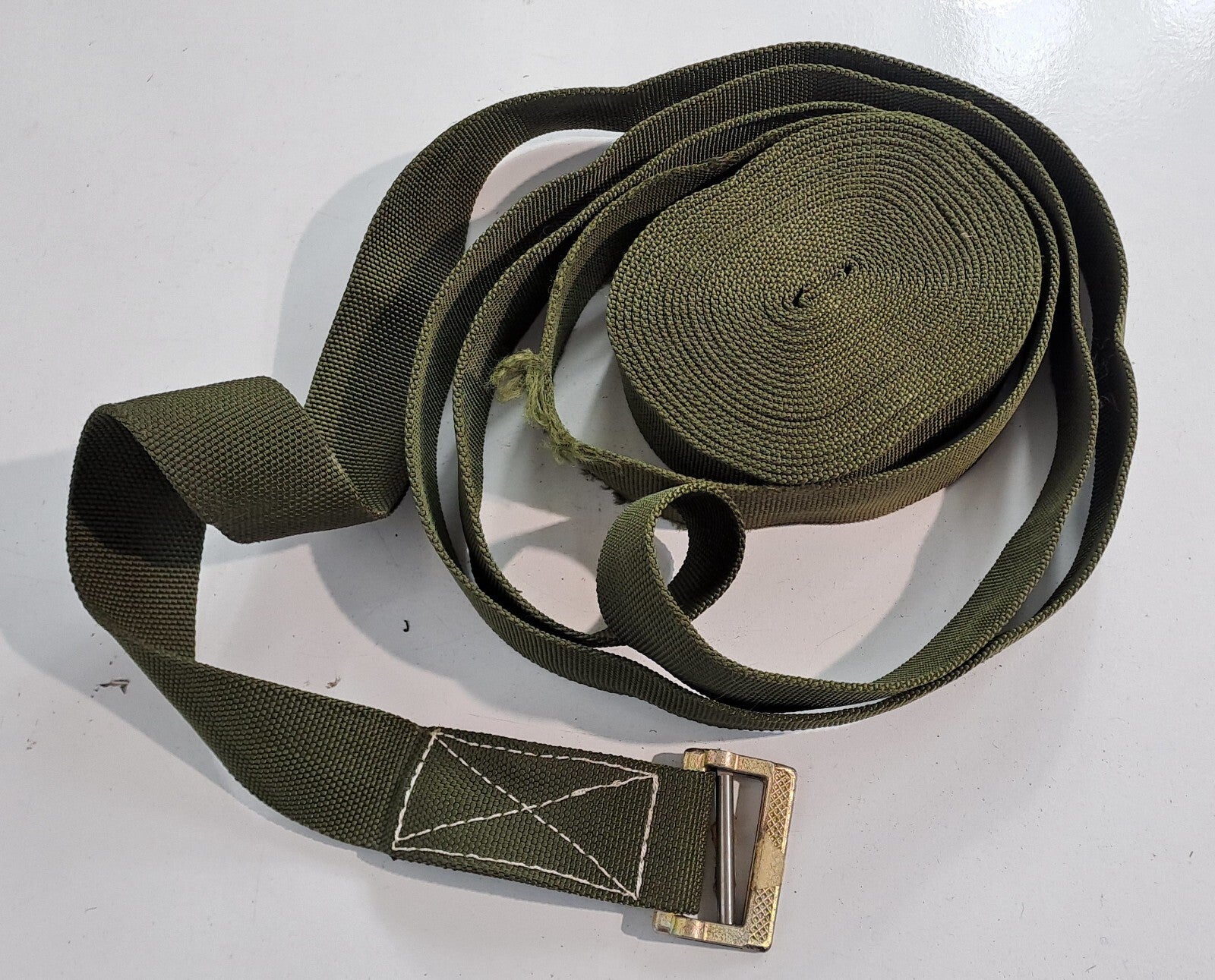 Genuine Surplus Vintage French Army Strap With Buckle Strop Damaged (3099)