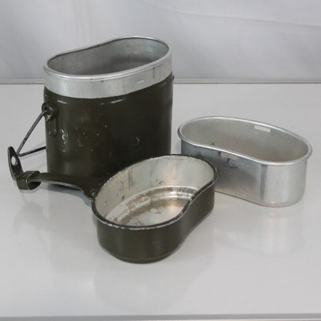 Genuine Surplus Austrian Army  Aluminium  Mess Tin Set  Billy Can grade 2