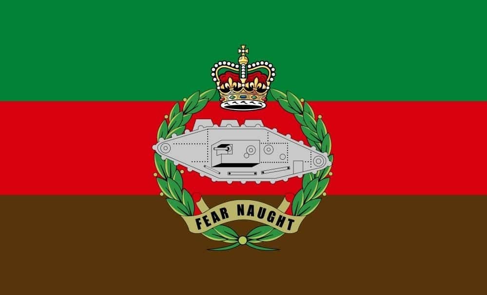 Tank Regiment FLAG 5' x 3' British Army Military Regiment Armed Forces