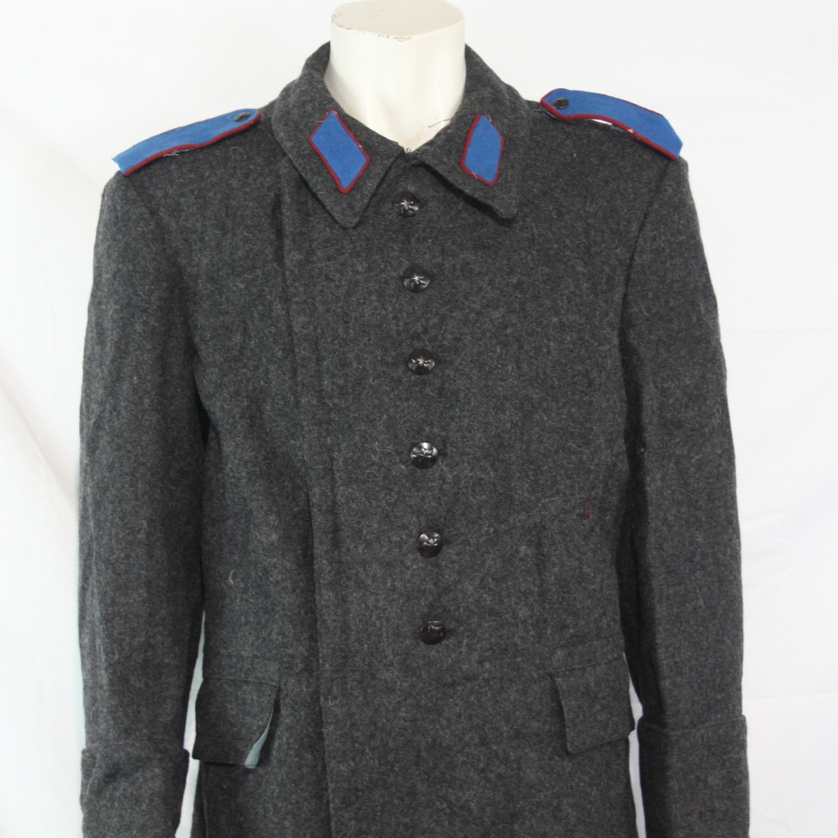 Vintage Bulgarian Army Soviet Era Greatcoat Coat Genuine Surplus 36-38" (3877)