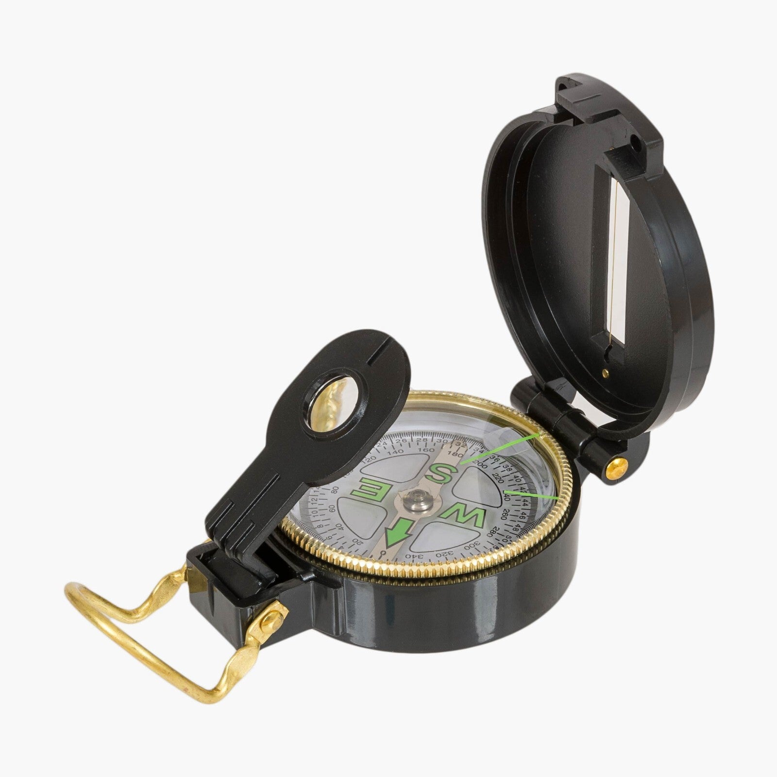 Highlander Military Style Folding Lensatic Compass
