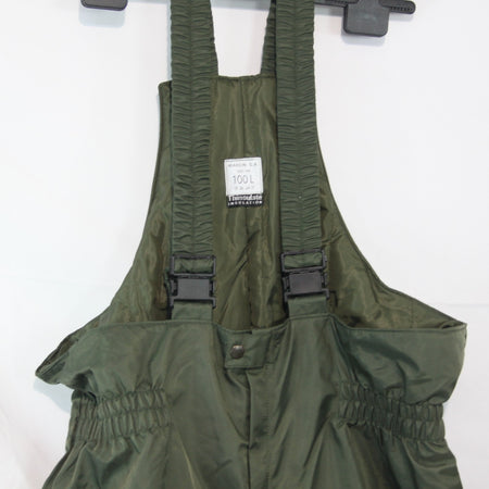 French Army Bib and Brace Salopettes Padded Over-trousers Thinsulate Olive(3851)