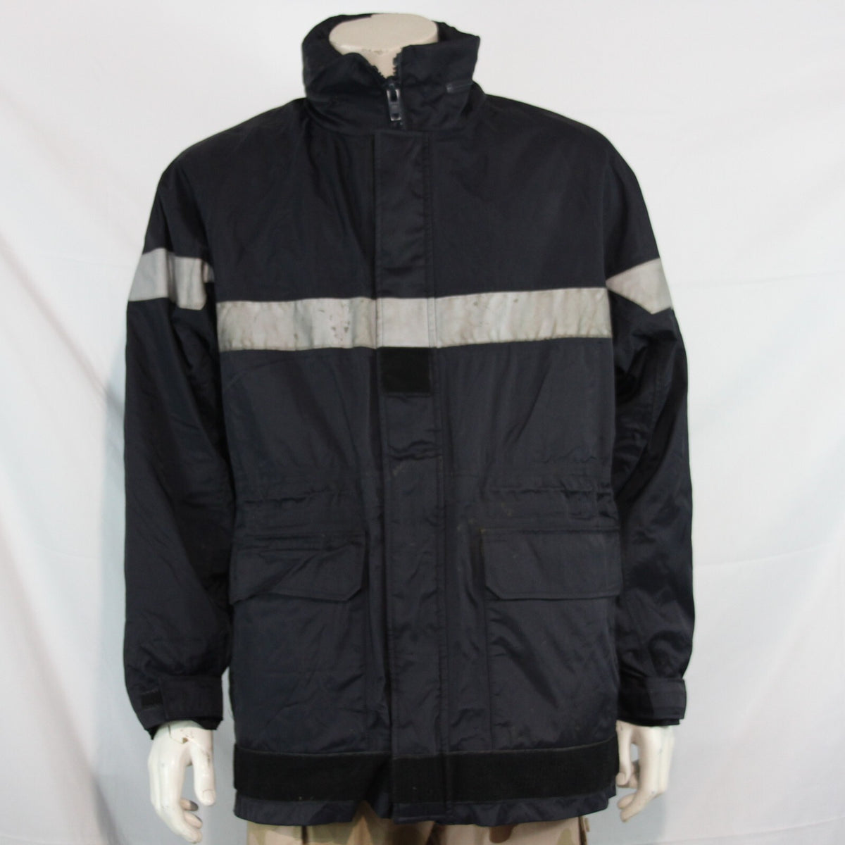 Genuine Surplus French Firefighters jacket Navy Water Resistant 46" (3219)