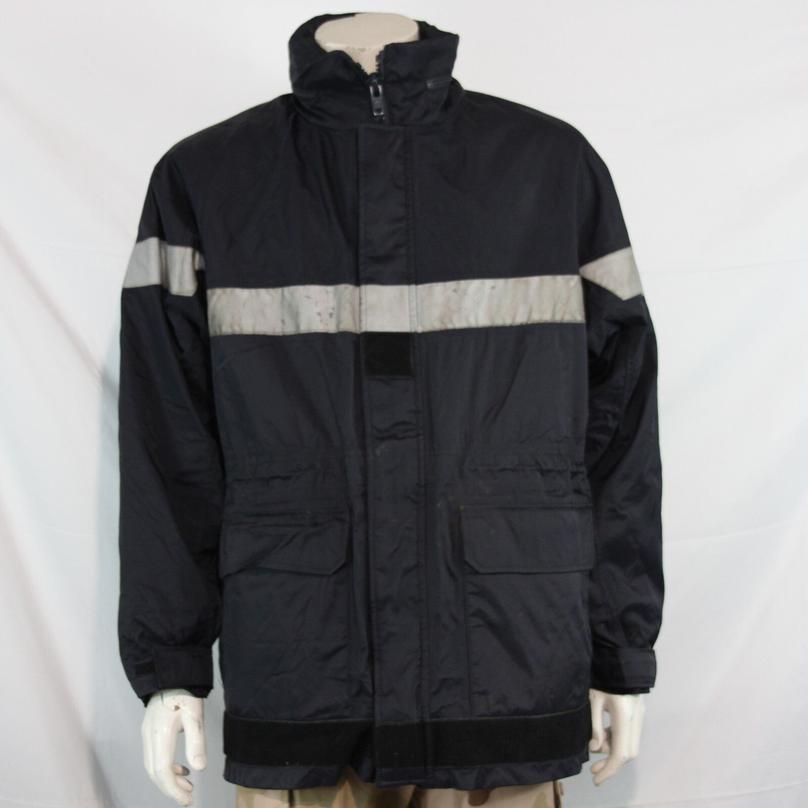 Genuine Surplus French Firefighters jacket Navy Water Resistant 46" (3219)