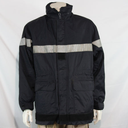 Genuine Surplus French Firefighters jacket Navy Water Resistant 46" (3219)