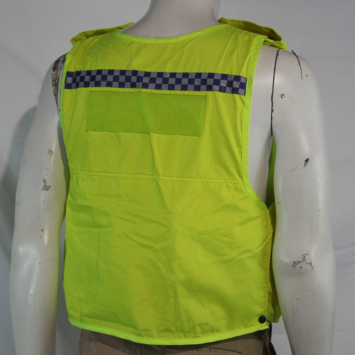 Hi Visibility Body Armour Cover Yellow Pockets Vest Genuine Surplus XS (4029)