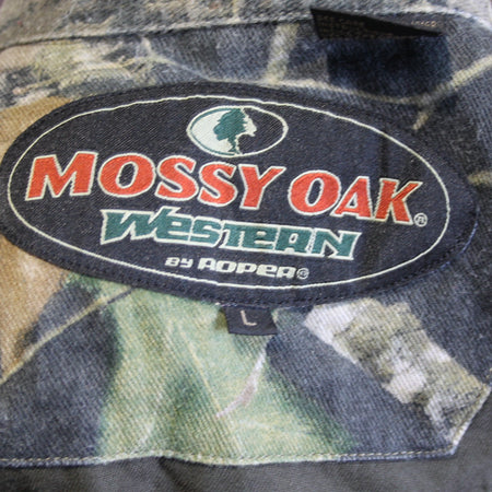 Mossy Oak Brushed Cotton Hunting Camouflage Shirt camo L 42-44" Chest (3606)