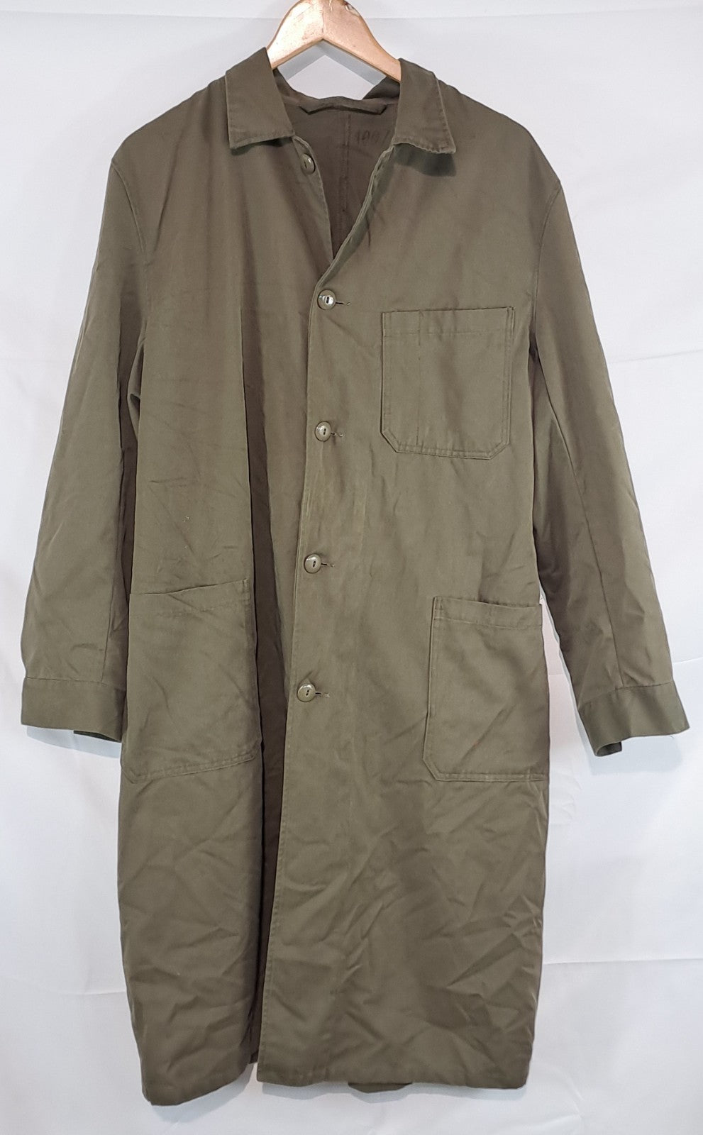 Genuine Surplus Austrian Military Olive Green Warehouse Shopkeepers Coat (2596)