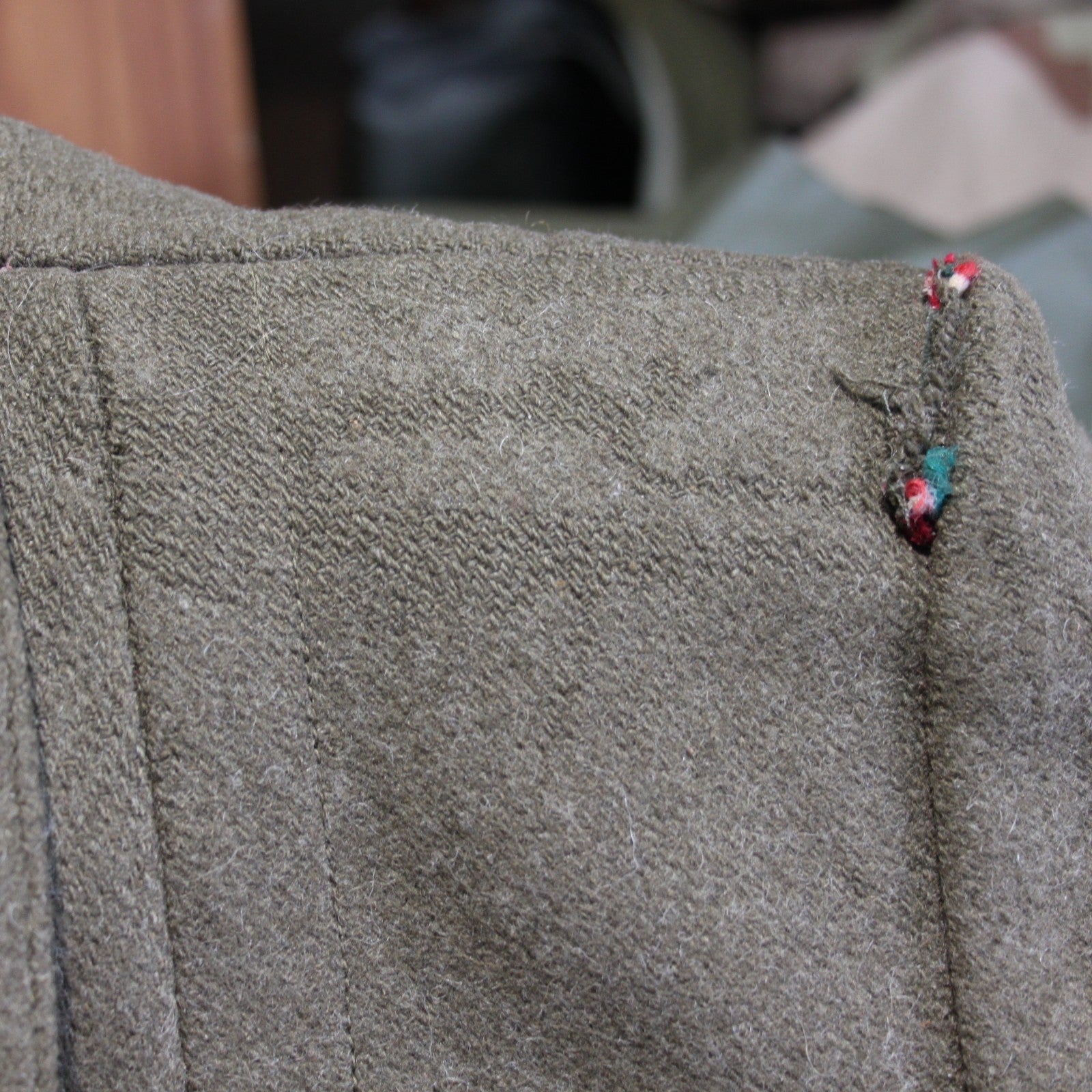 Bulgarian Army Overcoat Greatcoat Genuine Surplus Khaki Green32-34" Chest (3515)