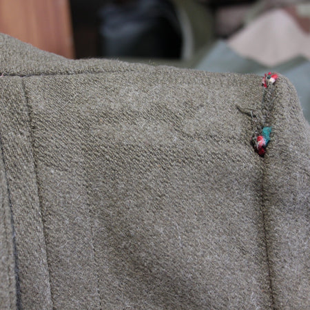 Bulgarian Army Overcoat Greatcoat Genuine Surplus Khaki Green32-34" Chest (3515)