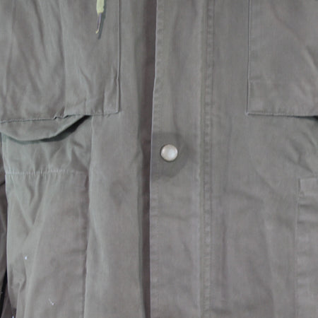 Vintage German Army Windproof Parka Genuine Surplus Water Resistant Olive (3621