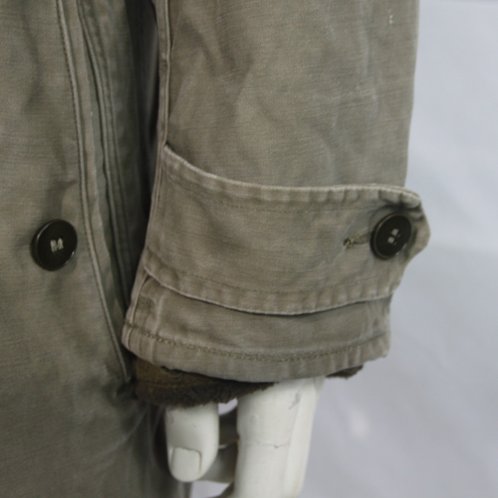 German Army Olive Parka Genuine Surplus Winter Coat Lined Long 42-44" (3795)