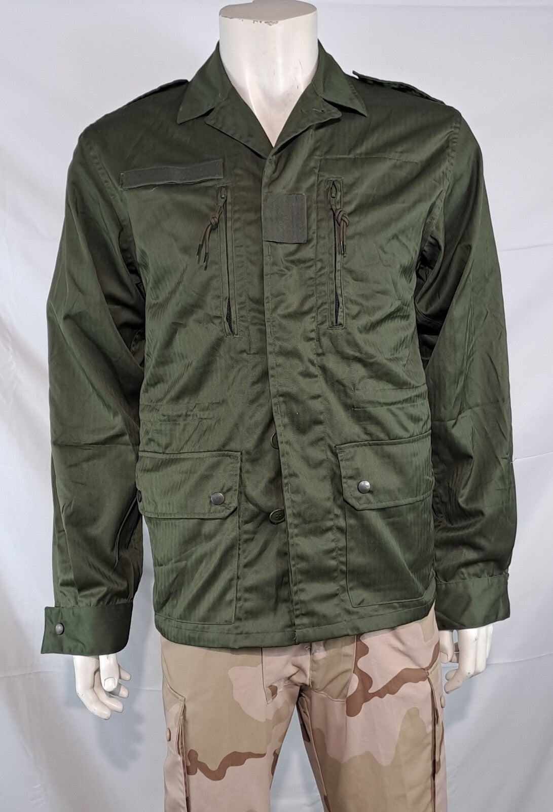 Genuine Surplus French Army Lightweight Combat Jacket Olive Green (3074)