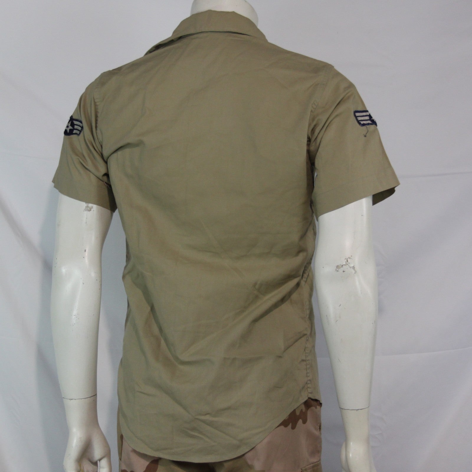 Genuine Surplus US Airforce Vintage USAF Short Sleeve Shirt Badged 14.5" (3424)