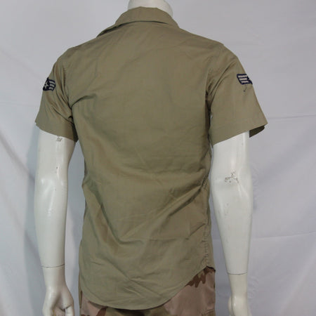 Genuine Surplus US Airforce Vintage USAF Short Sleeve Shirt Badged 14.5" (3424)