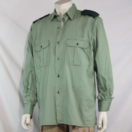 Spanish Civil Guard Long Sleeve Shirt Genuine Surplus  Green 42" Chest (4070)