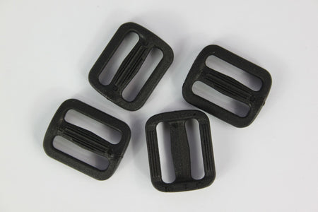 Tri-Glide Slider Buckles Black Tan Plastic Loops Rucksacks Replacement All Sizes
