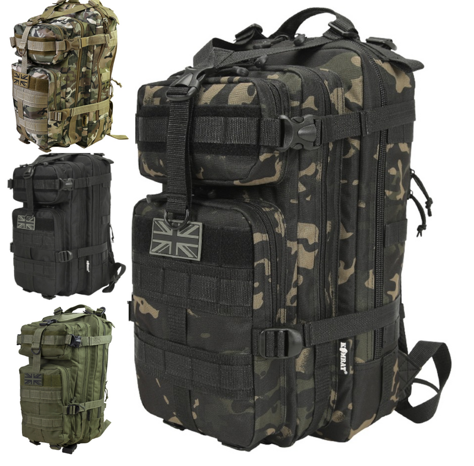 Kombat Tactical Stealth Pack 25litre Daysack Rucksack Backpack BTP Camouflage
