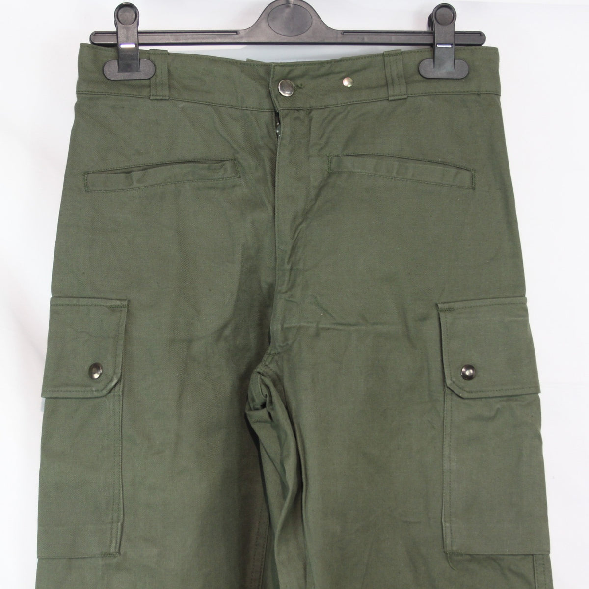 Genuine Surplus Vintage French Military Army Trousers Heavy Duty 30" W  (3686)
