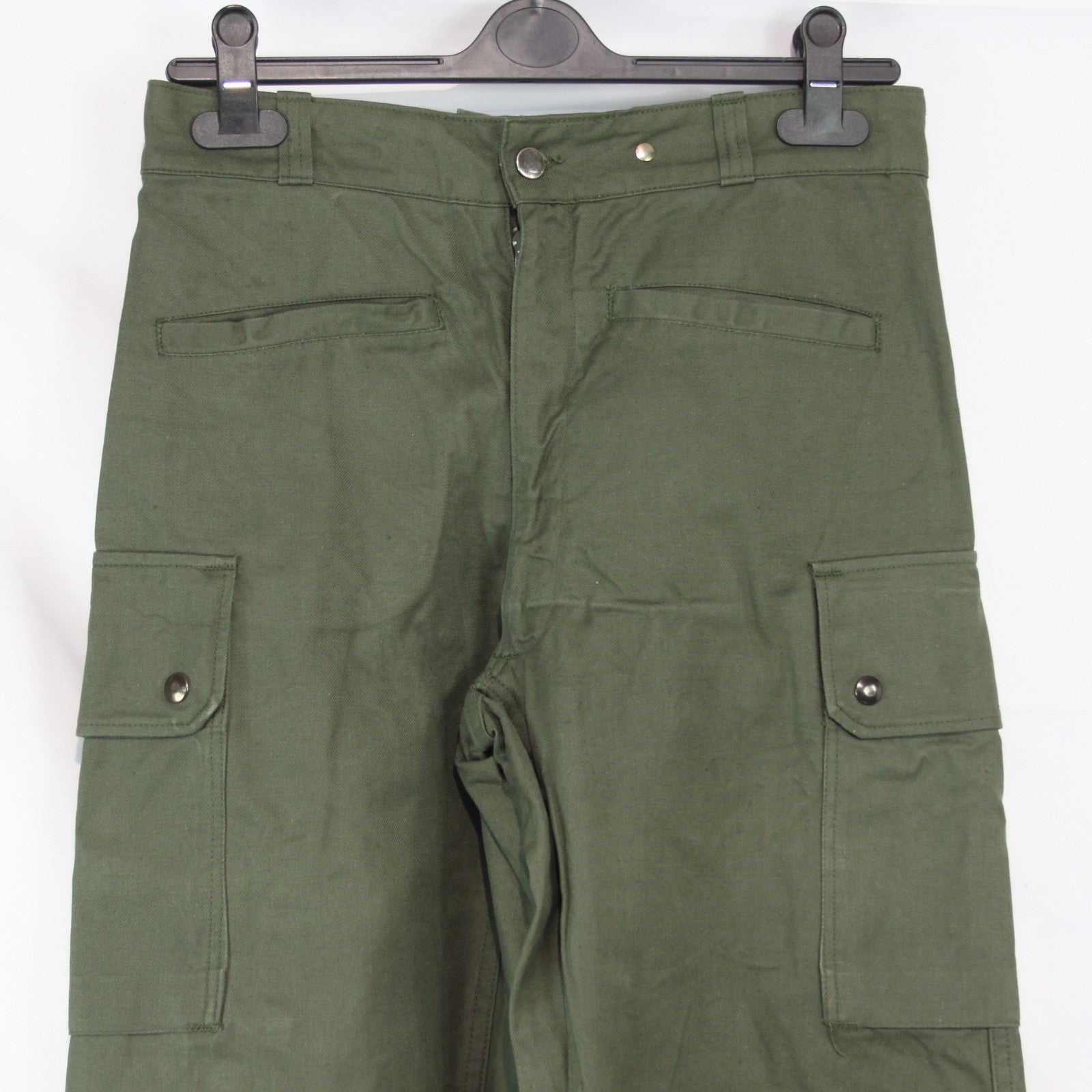Genuine Surplus Vintage French Military Army Trousers Heavy Duty 30" W  (3686)