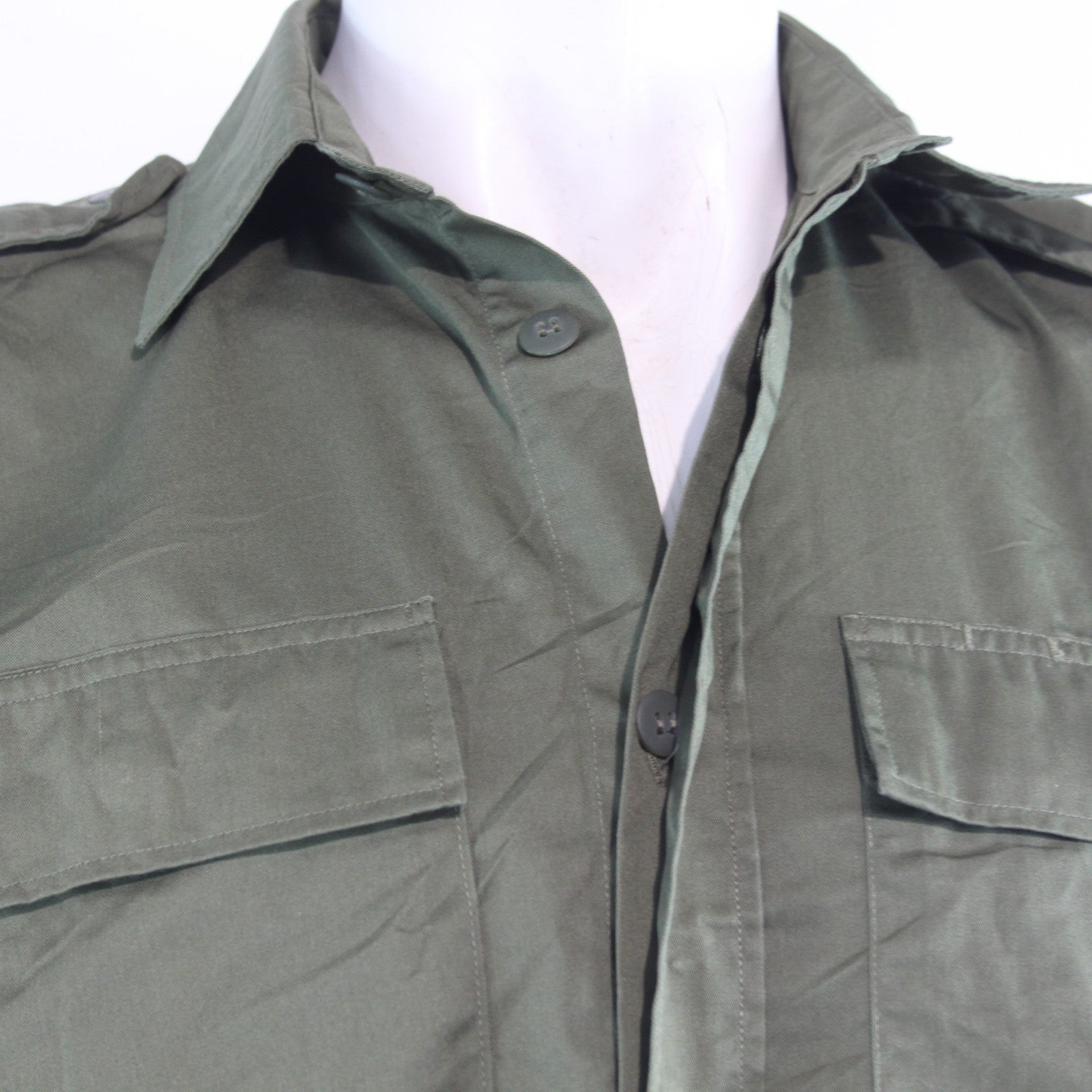 Croatian Short Sleeve Army Shirt Lightweight Plain Olive Genuine Surplus (4323)