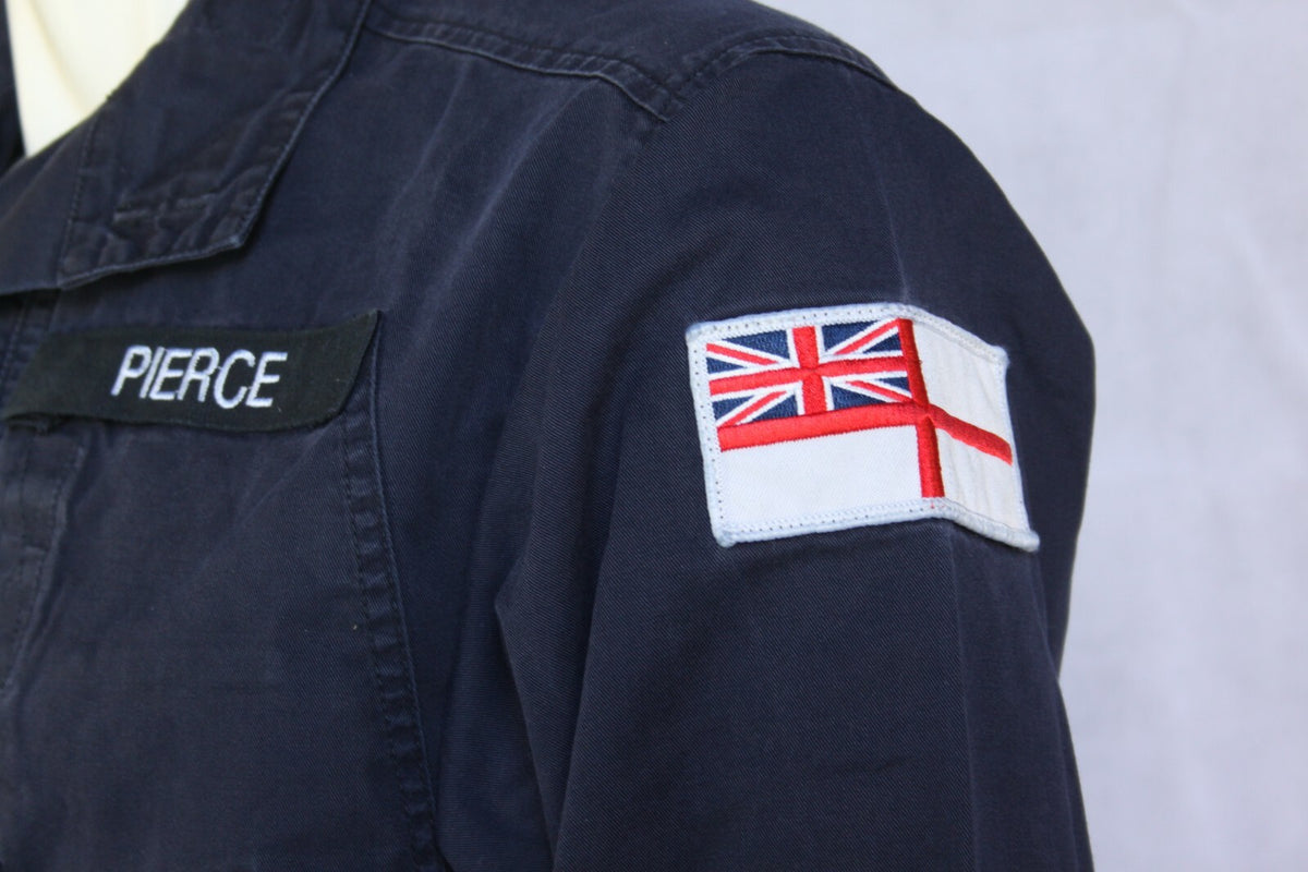 Genuine Surplus Royal Navy British Naval PCS H/W Shirt Badged G1